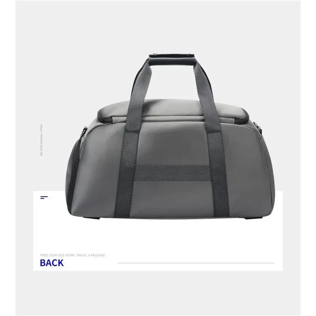 BOPAI Fabric With Microfiber Luggage Bag Gym Bag Travel Bag Large Size Unisex, Premium Materials, Large 50.5 cm width accommodates ample items for travel or gym, Black/Gray & Black | 32-126168 - Image 7