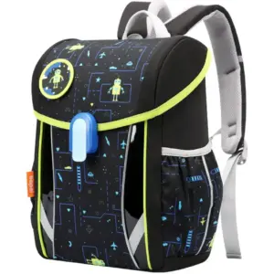 BOPAI Unisex Premium Lightweight School Backpack Water Resistant Multifunctional Polyester Daypack with Separate Laptop Compartment for School/College | 66-0285 Big Size