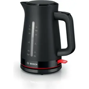 Bosch MyMoment Kettle, 1.7 Liters Capacity, Triple Safety Feature, One-Hand Operation, Limescale Filter, Rapid Boil, Auto-OFF, Dry Boil Protection, Scale Filter, Black | TWK3M123GB