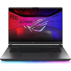 ASUS ROG Strix G16 G615JHR Gaming Laptop, 16" WUXGA IPS 165Hz Display, Intel Core i7-14650HX, 16GB RAM, 1TB SSD, RTX 5050 8GB GPU, English-Arabic K/B, Win11, Eclipse Gray | G615JHR-1SG7821W