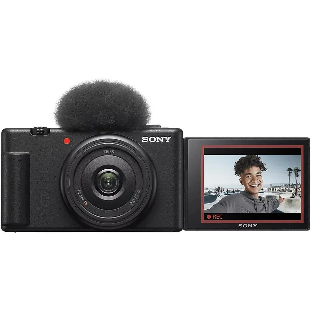 Sony Vlog Camera ZV-1F for Content Creators and Vloggers, 1" Sensor with Wide Angle 20mm Lens, Large 1.0-type CMOS Sensor, Ultra-wide 20mm ZEISS Lens, USB-C, Bluetooth, Wi-Fi, Black | ZV1F/B - Image 2