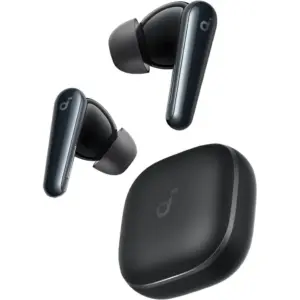 Anker Soundcore Liberty 5 Earbuds, 9.2mm Wool-Paper Diaphragm Drivers, Adaptive ANC 3.0, 6 Mics with Al, Dolby Audio, HearID 4.0, Bluetooth 5.4, IP55 Water and Dust-Resistant, Black | A3957H11