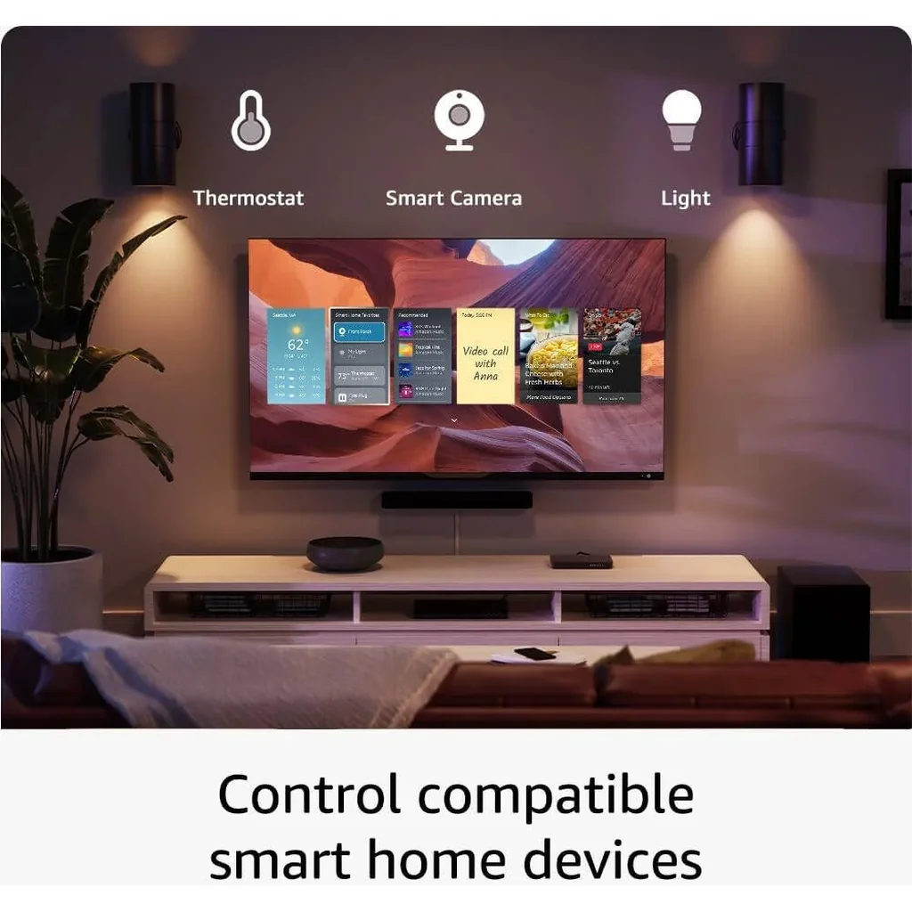 Amazon Fire TV Stick 4K Max 2nd Gen Remote, Quad-core 2.0GHz, Dolby Vision.Atmos, 16GB Storage, HDR10+, Smart Home, Bluetooth 5.2 + BLE, Wi-Fi 6E, Alexa Voice, Black | 4KMAX -2025 - Image 6