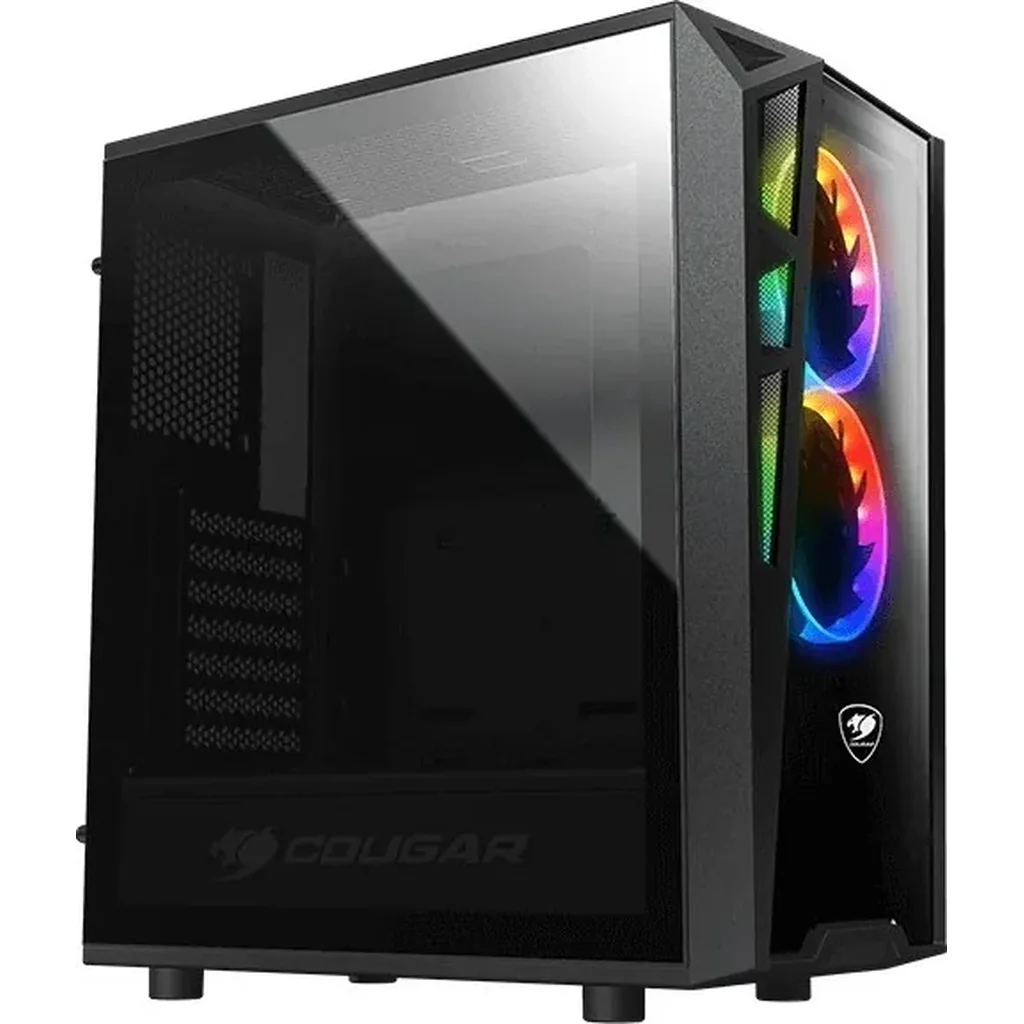 Cougar Turret RGB Gaming Case, Mid Tower, Mini ITX / Micro ATX / ATX, USB3.0 x 2 / USB2.0 x 1, Mic x 1, Audio x 1, RGB Control Button | CG-GC-TURRET-RGB - Image 3
