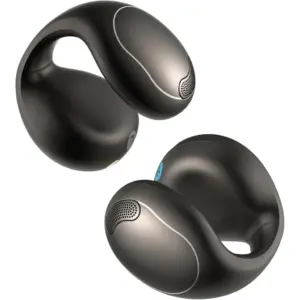Anker Soundcore C40i, Open-Ear Earbuds, Clip-On Headphones, Flexible Joint Design, Button Controls, Lightweight Comfort, Stable Fit with Attachable Ear Grips, Expansive Drivers, Dark Gray | C40i