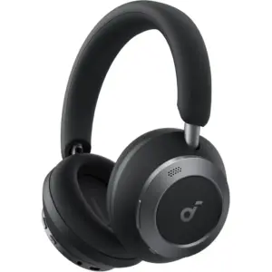 Anker Soundcore Space One Pro Wireless Headphones, Adaptive Noise Cancelling, Hi-Res Audio, 60H Playtime, Foldable Design, Comfortable Fit, Black | A3062