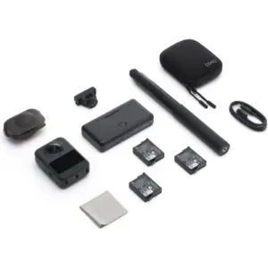 DJI Osmo 360 Adventure Combo, 1" 360° Imaging, Native 8K & Superb Low-Light, 4K/120fps & 170° Boost Video, 120MP 360° Photo, 100-Min 8K/30fps Continuous Recording, Black | DJI-ZX100-C2