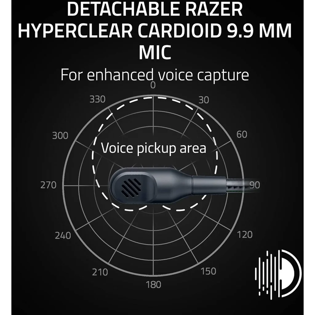 Razer Blackshark V3 X Hyperspeed Gaming Headset, TriForce 50 mm Drivers Gen 2, Detachable HyperClear Cardioid 9.9 mm Mic, HyperSpeed Wireless, Up to 70H Battery Life, PC, Black | RZ04-05420100-R3M1 - Image 3