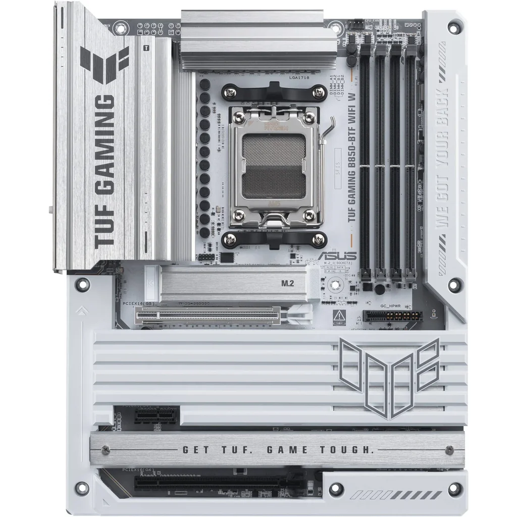 ASUS TUF GAMING B850-BTF WIFI W AM5 ATX Motherboard, AMD B850 Chipset, 4x DIMM DDR5 Slots, Up to 256GB Max Memory, 1 x PCIe 5.0 x16, 3 x M.2 Slots | 90MB1KW0-M0EAY0 - Image 2