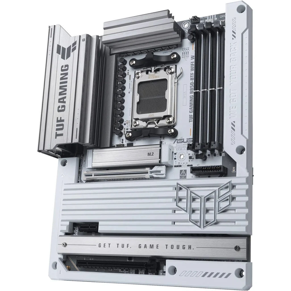 ASUS TUF GAMING B850-BTF WIFI W AM5 ATX Motherboard, AMD B850 Chipset, 4x DIMM DDR5 Slots, Up to 256GB Max Memory, 1 x PCIe 5.0 x16, 3 x M.2 Slots | 90MB1KW0-M0EAY0 - Image 4