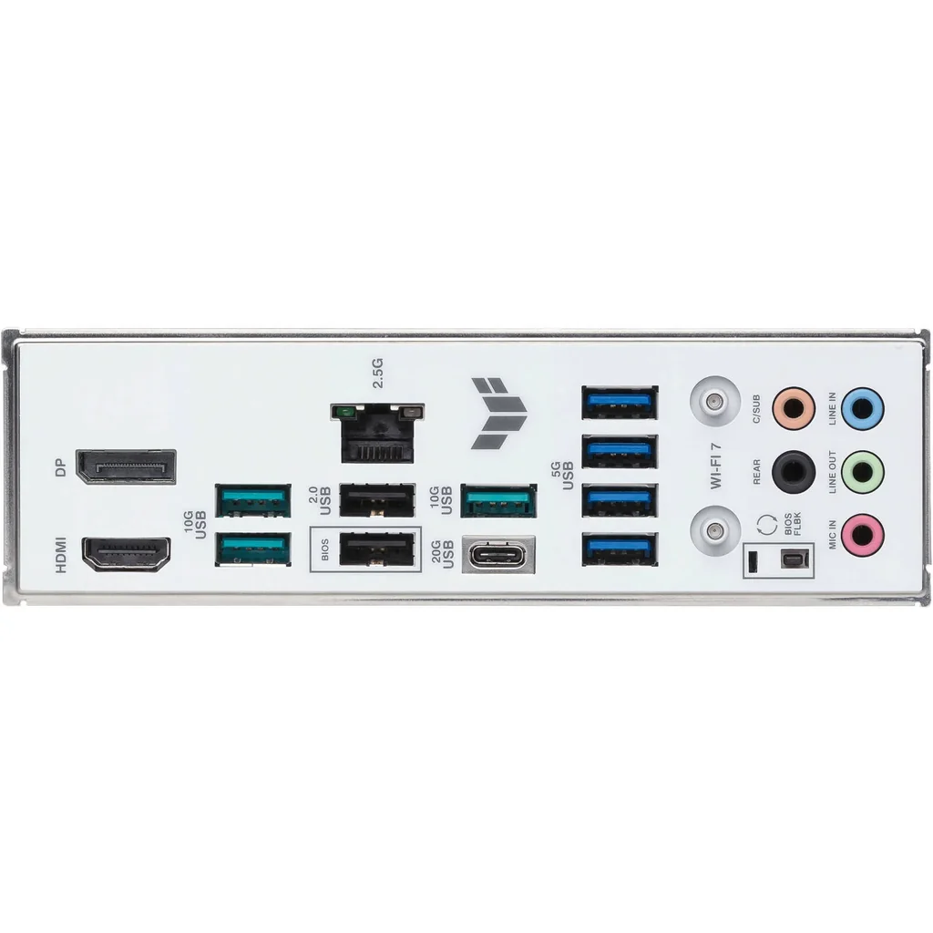ASUS TUF GAMING B850-BTF WIFI W AM5 ATX Motherboard, AMD B850 Chipset, 4x DIMM DDR5 Slots, Up to 256GB Max Memory, 1 x PCIe 5.0 x16, 3 x M.2 Slots | 90MB1KW0-M0EAY0 - Image 6