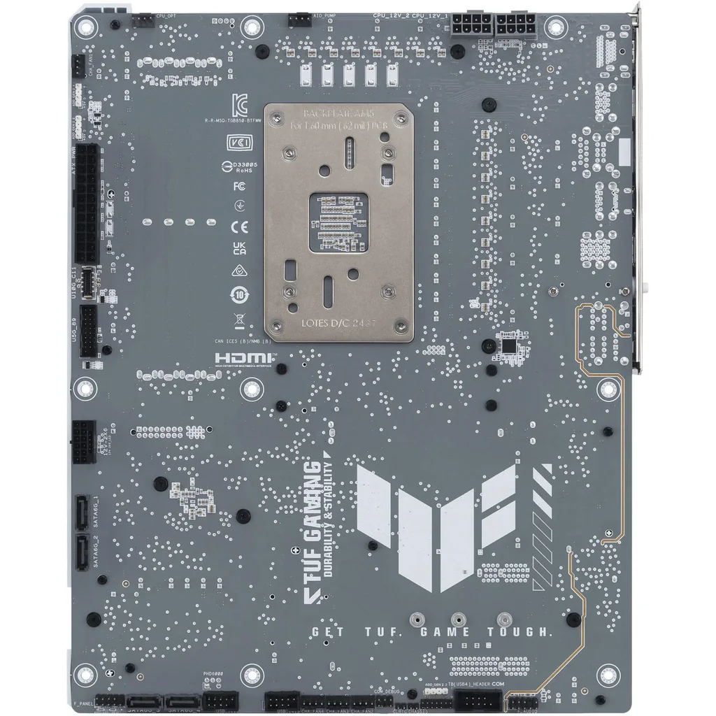 ASUS TUF GAMING B850-BTF WIFI W AM5 ATX Motherboard, AMD B850 Chipset, 4x DIMM DDR5 Slots, Up to 256GB Max Memory, 1 x PCIe 5.0 x16, 3 x M.2 Slots | 90MB1KW0-M0EAY0 - Image 7
