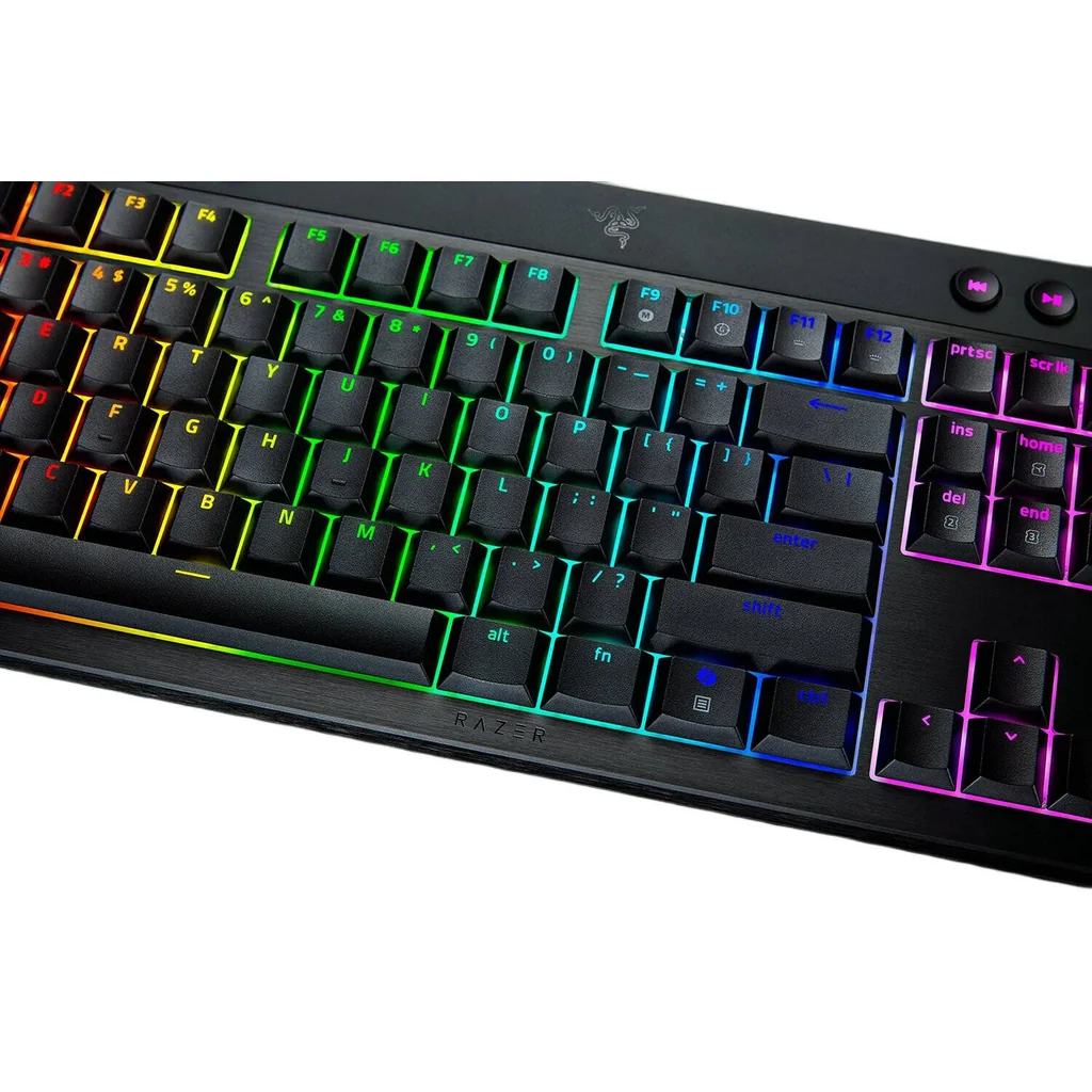 Razer BlackWidow V4 Low-Profile Tenkeyless HyperSpeed Mechanical Gaming Keyboard, English Layout, 1000Hz Polling Rate, Chroma RGB Lighting, Razer Yellow Switch, Tri-Mode, Black | RZ03-05450100-R3M1 - Image 4