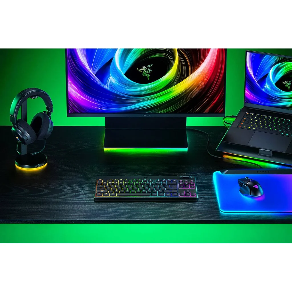 Razer BlackWidow V4 Low-Profile Tenkeyless HyperSpeed Mechanical Gaming Keyboard, English Layout, 1000Hz Polling Rate, Chroma RGB Lighting, Razer Yellow Switch, Tri-Mode, Black | RZ03-05450100-R3M1 - Image 5