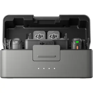DJI Mic 3 2-Person Compact Wireless Microphone System/Recorder, 4-Channel Output, 32-Bit Float Recording, 1312' Wireless Range, AMOLED Touchscreen, Onboard Controls, Gray | DMT03