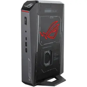 ASUS ROG NUC (2025) Mini Gaming Computer, Intel Core Ultra 9 275HX, 32GB (2x16) RAM, 2TB SSD, GeForce RTX 5080 Laptop GPU, Windows 11, UK, Agentic AI & OpenClaw Feature, Black | 90AS00I1-M000B0