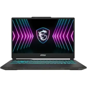 MSI Cyborg 15 A2RVE Gaming Laptop, 15.6" FHD IPS 144Hz Display, Intel Core 7 240H, 16GB RAM, 512GB SSD, GeForce RTX 4050 6GB, English-Arabic K/B, Win11, Translucent Black | 9S7-15K111-2030