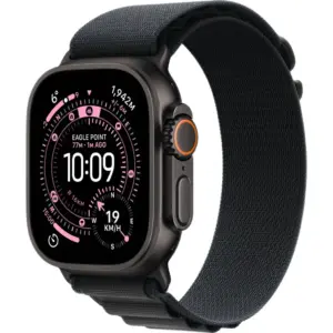 Apple Watch Ultra 3 Smartwatch, Always On Retina Display, S10 Chip, Up to 42 Hours Battery, GPS + Cellular, 165-210mm Large Size, 49mm Black Titanium Case, Black Alpine Loop | ULTRA-3