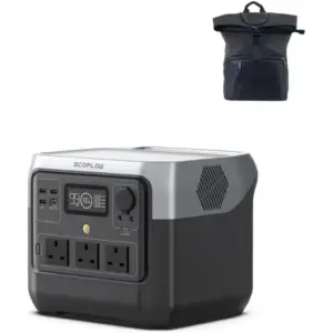 EcoFlow RIVER 2 Pro Portable Power Station, 768Wh Capacity and 800W Output, LiFeP04 Battery, 1 Hour Fast Charging, 1.8kW Solar Charging, Safest LFP Battery, Grey | EF-RIVER-Pro200