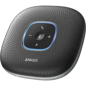 Anker Conference Microphone, PowerConf Bluetooth Speakerphone with 6 Mics, Enhanced Voice Pickup, 24H Call Time, USB C, Computer Conference Speaker Compatible with Leading Platforms | A3301011