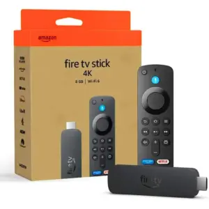 Amazon Fire TV Stick 4K Advanced Streaming Device, Advanced 4K Streaming, 8GB, Wi-Fi 6, Support for Dolby Vision, HDR10+ & Immersive Dolby Atmos Audio, Alex Voice Remote, Black | Fire TV Stick