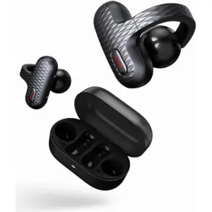 Amazfit Up Bluetooth Headphones, Open Ear, Wireless Earbuds, Easy Touch, IPX4 Water Resistant Earphone, AI Noise Reduction, Crystal Clear Sound, Seamless Audio Control, Black | UP