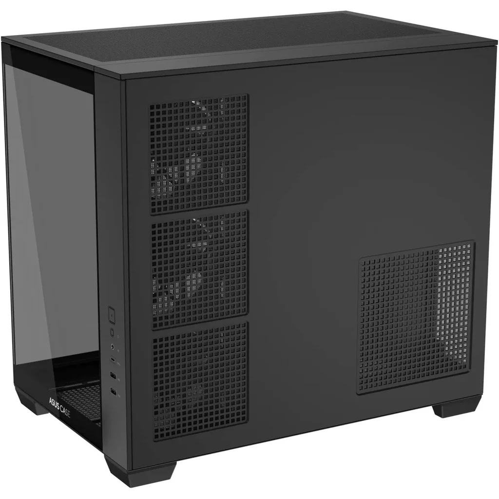 ASUS A32 PLUS ATX Computer Case, 4x Pre-Installed aRGB Fans, Up to 360mm Radiator & 10x 120mm Fan Support, 270? Panoramic View, Detach Side Panels, Black | 90DC00S0-B19000 - Image 4