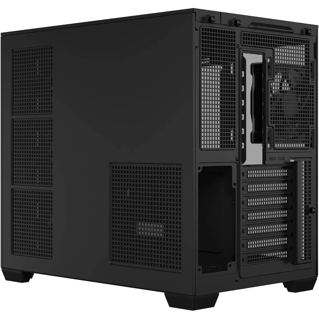ASUS A32 PLUS ATX Computer Case, 4x Pre-Installed aRGB Fans, Up to 360mm Radiator & 10x 120mm Fan Support, 270? Panoramic View, Detach Side Panels, Black | 90DC00S0-B19000 - Image 9
