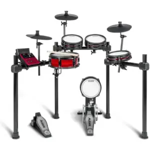 Alesis Nitro Pro Drum Kit, 36 Factory Kits / 16 User Kits, 64 Max Polyphony, 3x Pro 10" Cymbals, 3x Pro 8" Mesh Dual Zone Tom Pads, Pro 10" Dual-Zone Deep Mesh Snare | NITROPROKIT