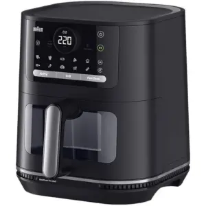 Braun MultiFry 5 3-in-1 AirFryer, 6.0 L Capacity, 20 Automatic Cooking Programs, Adjustable Temperatures, Digital Touch Screen, Dishwasher Safe Parts, Auto-Off Function, Black | HF5073BK