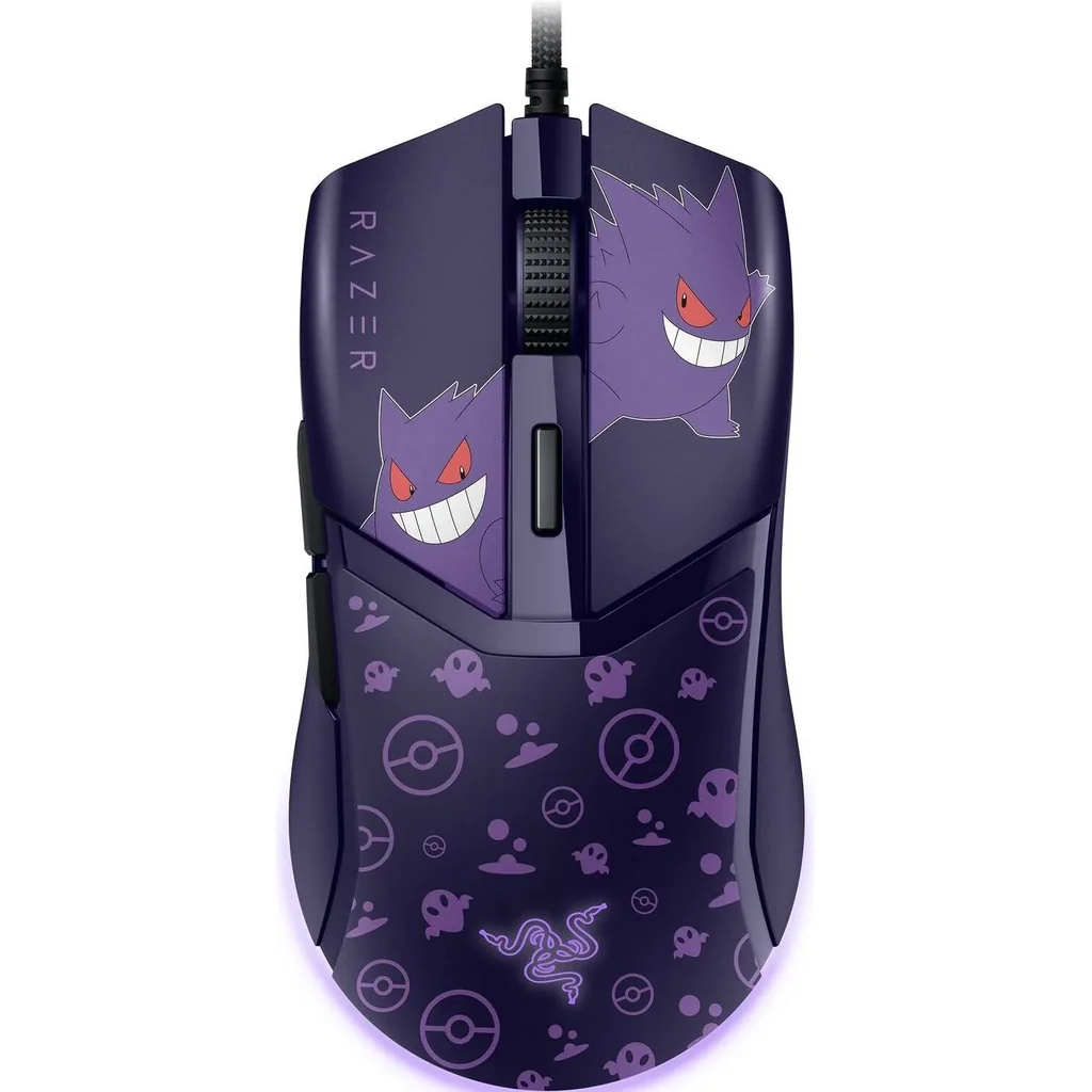 Razer Cobra Gengar Edition Computer Mouse, 8500 DPI Optical Sensor, 300 IPS Max Speed, Optical Mouse Switches Gen-3, 6 Programmable Buttons, Chroma RGB Lighting, Violet | RZ01-04650700-R3M1