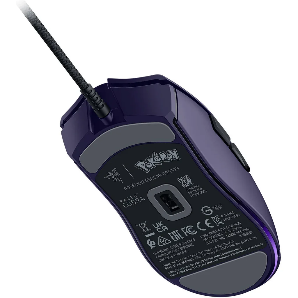 Razer Cobra Gengar Edition Computer Mouse, 8500 DPI Optical Sensor, 300 IPS Max Speed, Optical Mouse Switches Gen-3, 6 Programmable Buttons, Chroma RGB Lighting, Violet | RZ01-04650700-R3M1 - Image 4