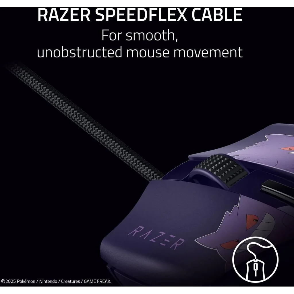 Razer Cobra Gengar Edition Computer Mouse, 8500 DPI Optical Sensor, 300 IPS Max Speed, Optical Mouse Switches Gen-3, 6 Programmable Buttons, Chroma RGB Lighting, Violet | RZ01-04650700-R3M1 - Image 9