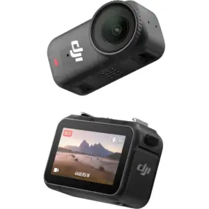 DJI Osmo NANO Action Camera, 64GB Capacity, 1/1.3" Sensor, 4K/60fps & 143° Wide FOV, 10-bit & D-Log M Color, 10m Waterproof Camera, IPX4-Rated Vision Dock, Black | OSMO-NANO