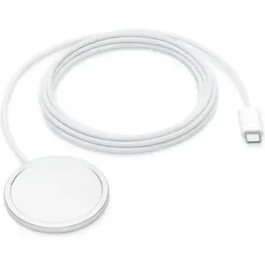 Apple MagSafe Charger, Wide Compatibility, Wireless Charging, Strong Magnetic Connection, 2 M Cable Length, Lightweight Design, White | MGDM4LL/A / MX6Y3LL/A