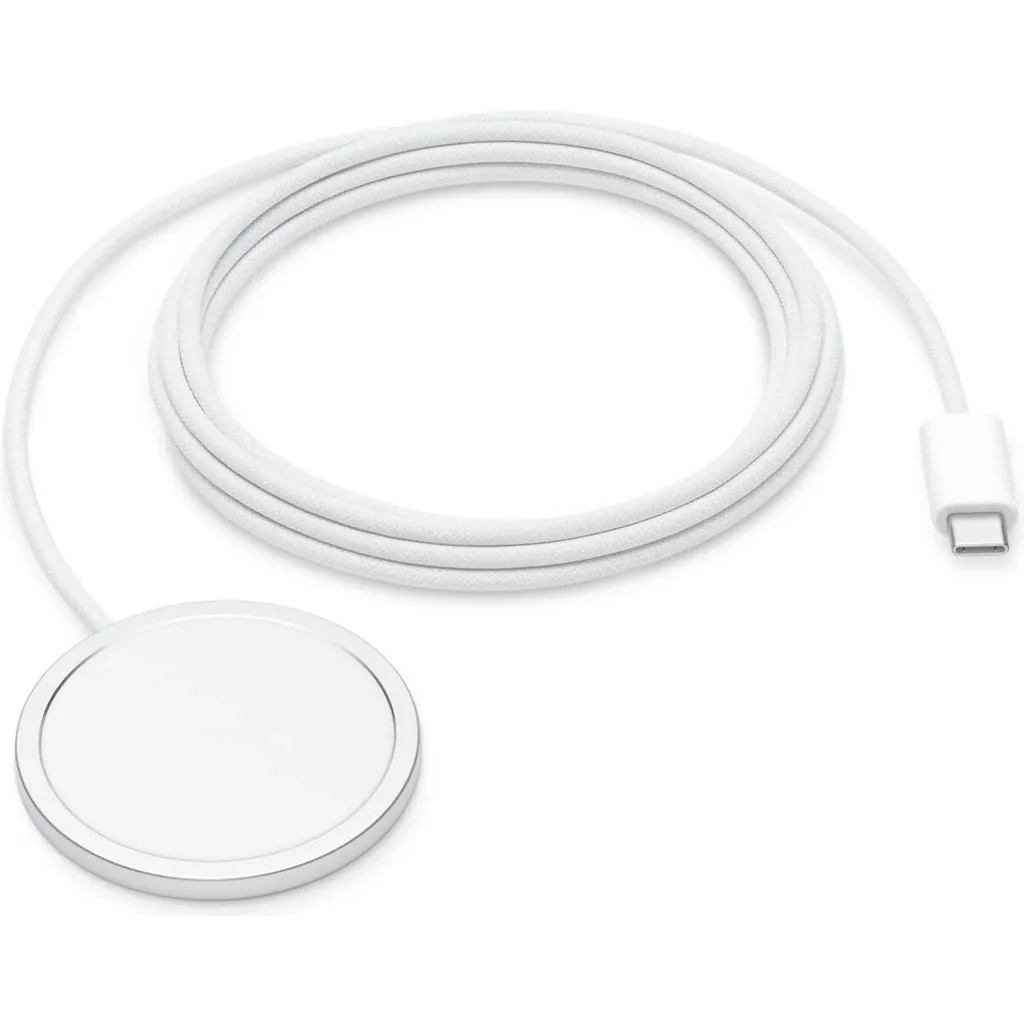 Apple MagSafe Charger, Wide Compatibility, Wireless Charging, Strong Magnetic Connection, 2 M Cable Length, Lightweight Design, White | MGDM4LL/A / MX6Y3LL/A