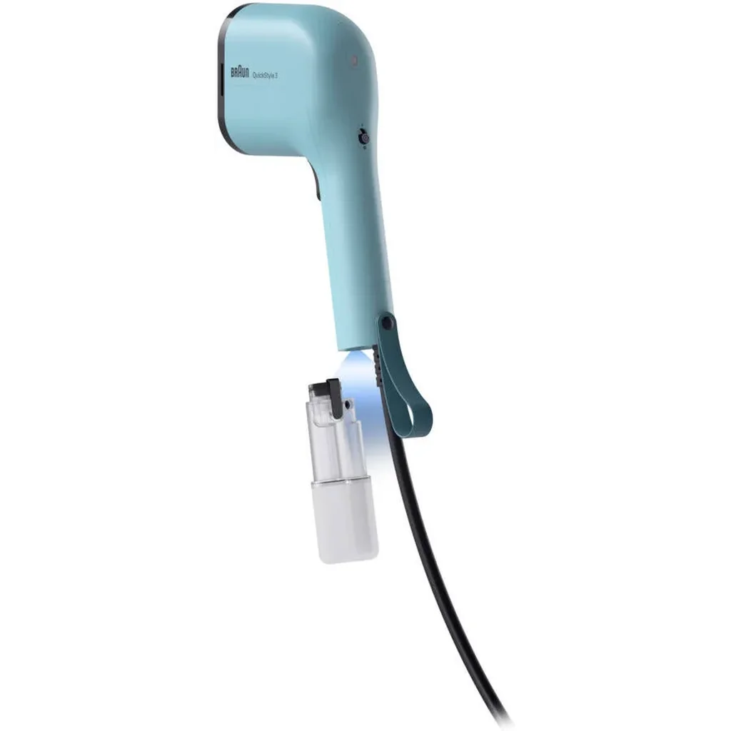 Braun QuickStyle 3 Garment Steamer, 1100 Watts, Smart iCare & FastSteam Technology, Quick Heat-Up, Ultra Compact Design, Green | GS 3013 - Image 3
