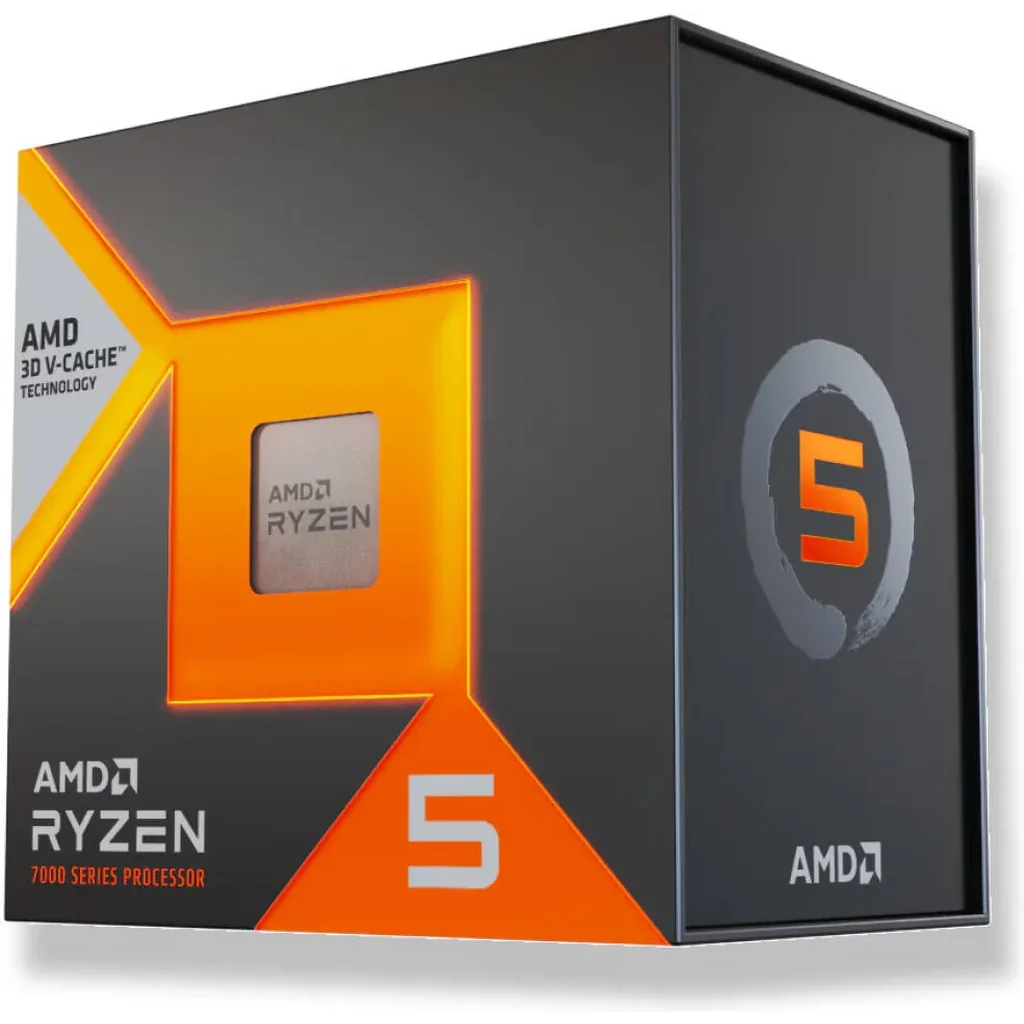 AMD Ryzen 5 7500X3D AM5 Gaming Processor, 6 Cores & 12 Threads, Up to 4.5 GHz Max Boost Clock, Integrated AMD Radeon Graphics, 96 MB L3 Cache, PCI Express 5.0 | 100-100001904WOF