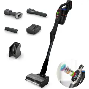 Bosch Unlimited 10 ProPower BCS1051GB Rechargeable Vacuum Cleaner, 100min Runtime, 3.8kg Lightweight, Bagless Filtration, Fast 1h Charging, Powerful Motor, Black | BCS1051GB