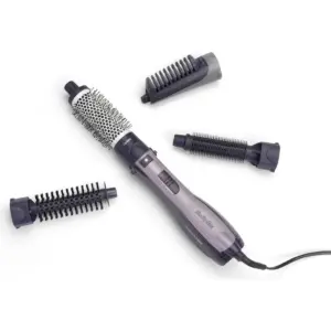 BaByliss Air Styler Complete Styling Kit, 200W, 38mm Thermal, 25mm Firm, 20mm Soft Bristle Brushes, Ionic Frizz-Control, 3 Heat Settings, Versatile Styling Kit, Gray | BABAS121SDE