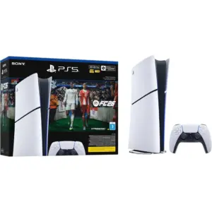 Sony PlayStation 5 Digital Console, With FC 26 Limited Edition PS5, 825GB SSD, 4K-TV Gaming, 120fps with 120Hz output, HDR Technology, UAE Version, White | PS5-FC26