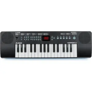 Alesis Harmony 32 Portable Keyboard, 32 Mini Keys, 300 Tones, 300 Rhythms, 40 Demo Songs, Built-in Speakers, USB-MIDI, Headphone Jack, Battery or USB Powered | Harmony-32