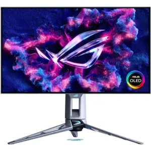 ASUS ROG Swift OLED PG27AQWP-W Gaming Monitor, 27" WOLED Display, DualQHD Resolution, 540Hz Refresh Rate, 0.02ns (GtG) Response Time, FreeSync Premium Pro & G-SYNC Compatible | 90LM0CF2-B01971
