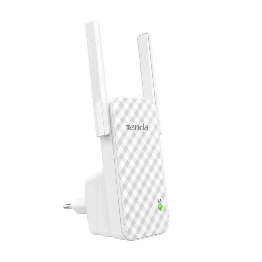 Tenda A9 N300 WiFi Range Extender 2 External Antennas, One Button Extension, Smart Signal LED, Universal Compatibility | A9