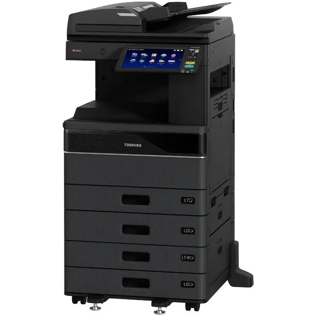 Toshiba e-STUDIO2520AC Multifunction Printer, 25ppm/12ppm Print & Copy Speed, 10.1" Multi-Touch Colour Panel, 350-2900 Paper Capacity, Bluetooth, WiFi Direct, Black | E-STUDIO2520AC - Image 2