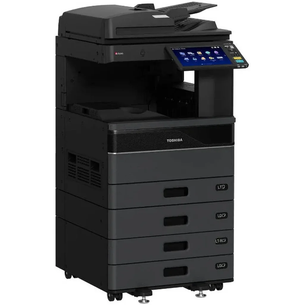 Toshiba e-STUDIO2520AC Multifunction Printer, 25ppm/12ppm Print & Copy Speed, 10.1" Multi-Touch Colour Panel, 350-2900 Paper Capacity, Bluetooth, WiFi Direct, Black | E-STUDIO2520AC - Image 3