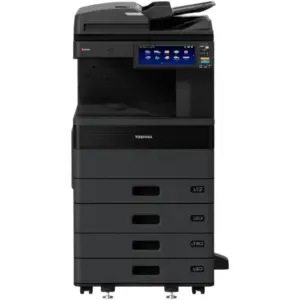 Toshiba E-STUDIO2521AC Multifunction Printer, 25 PPM Print Speed, Up to 73 IPM Scan Speed, 10.1" Color WSVGA Touch Screen Tilting Display, 350-2900 Paper Capacity, Black | E-STUDIO2521AC
