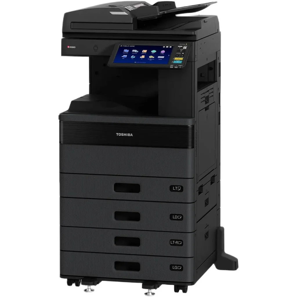 Toshiba E-STUDIO2521AC Multifunction Printer, 25 PPM Print Speed, Up to 73 IPM Scan Speed, 10.1" Color WSVGA Touch Screen Tilting Display, 350-2900 Paper Capacity, Black | E-STUDIO2521AC - Image 2