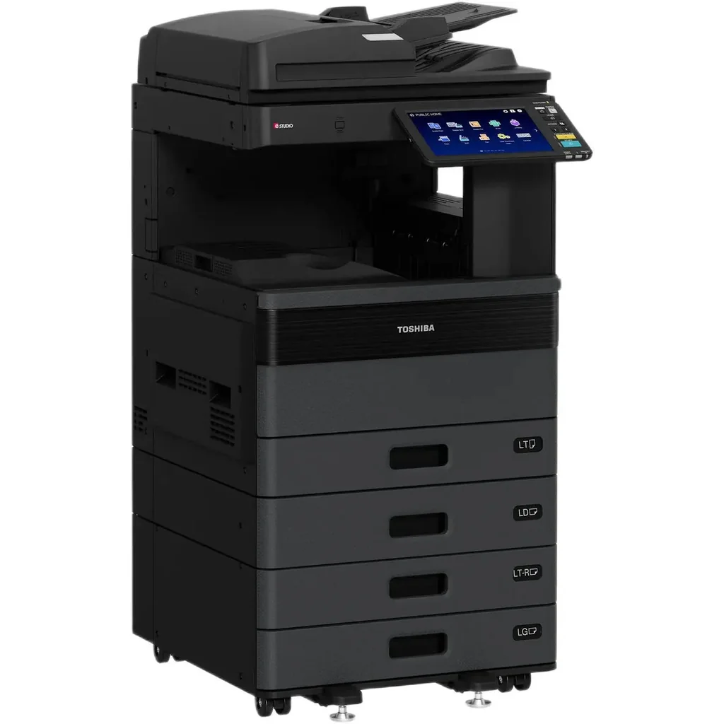 Toshiba E-STUDIO2521AC Multifunction Printer, 25 PPM Print Speed, Up to 73 IPM Scan Speed, 10.1" Color WSVGA Touch Screen Tilting Display, 350-2900 Paper Capacity, Black | E-STUDIO2521AC - Image 3