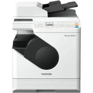 Toshiba E-STUDIO2822AF Multifunction Printer, 28PPM/14PPM Print & Copy Speed, 2400x600 DPI Resolution, Reversing Automatic Document Feeder, 300 Paper Capacity, White | E-STUDIO2822AF